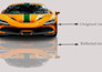 do create a automotive car photo reflection shadow